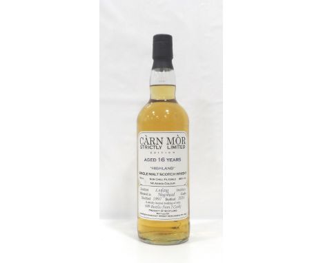 LEDAIG 16YO CARN MORA bottle of Ledaig 16 Year Old Single Malt Scotch Whisky.  70cl.  46% abv.  Distilled in 1997.  Bottled 2