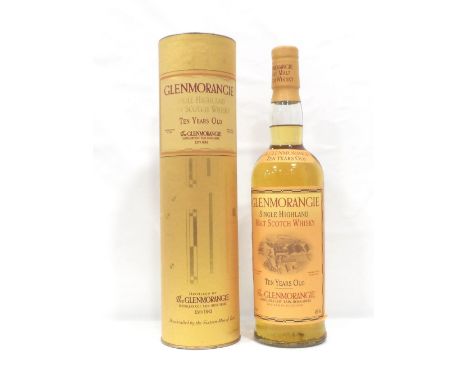GLENMORANGIE 10YOA bottle of the Glenmorangie 10 Year Old Single Malt Scotch Whisky.  70cl.  40% abv.  Level mid-neck.  In or