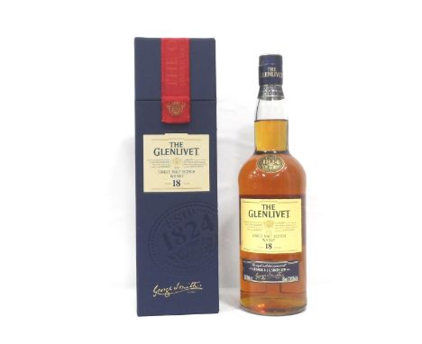 THE GLENLIVET 18YOA bottle of The Glenlivet (nice use of the definitive atricle there!) 18 Year Old Single Malt Scotch Whisky