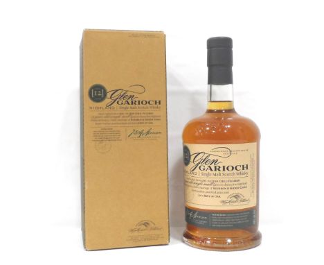 GLEN GARIOCH 12YOA well presented bottle of the Glen Garioch 12 Year Old Single Malt Scotch Whisky.  1 Litre.  48% abv.  Leve