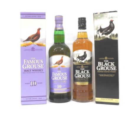 FAMOUS GROUSE DUOA pair of bottlings from The Famous Grouse.  The Famous Grouse 10 Year Old Blended Malt Scotch Whisky.  700m