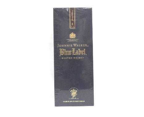 JOHNNIE WALKER BLUE LABELAn unwrapped bottle of the world famous Johnnie Walker Blue Label Blended Scotch Whisky.  70cl.  40%