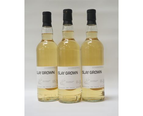 THREE BOTTLES OF BRUICHLADDICH FUTURES ISLAY GROWNThree bottles of Bruichladdich Futures Islay Grown Single Malt Scotch Whisk