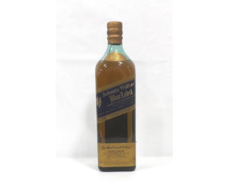 JOHNNIE WALKER BLUE LABEL US IMPORTA bottle of the exclusive Johnnie Walker Blue Label Blended Scotch Whisky exported to the 