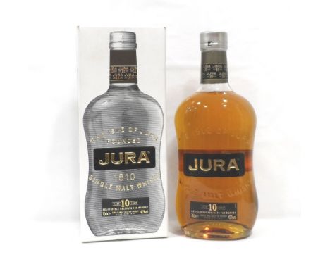 ISLE OF JURA 10YOA bottle of the Isle of Jura 10 Year Old Single Malt Scotch Whisky.  70cl.  40% abv.  Level bottom neck.  In