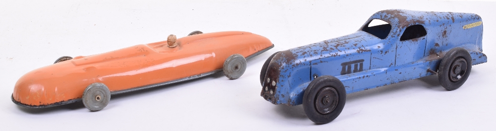 A CIJ clockwork Nervasport Racing car, finished in blue, rubber tyres ...