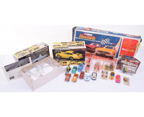 Corgi Rockets Racing Speedster Set, 1926, plus seven unboxed Corgi Rockets, 2x Corgi whizzwheels, 1x Lone star Impy VW, 2 Hot