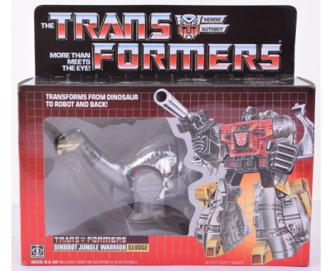 Scarce Boxed Hasbro G1 Transformers Dinbot Jungle Warrior ‘Sludge’ 1984 issue, transforms from dinosaur to robot and back! In