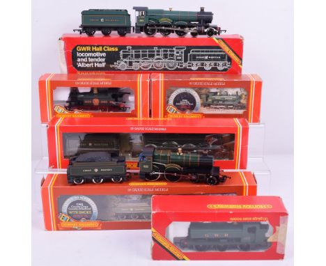 Hornby Railways 00 Gauge G.W.R locomotives, R.292 4-6-0 King Richard I, R.392 4-4-0 County of Bedford,R.759 4-6-0 Albert Hall