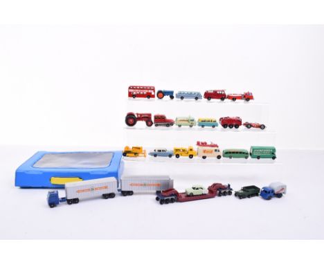 Unboxed Matchbox Moko Lesney Models, Including: K-4 Kingsize McCormick International tractor,red plastic wheel hubs, M-9 Coop