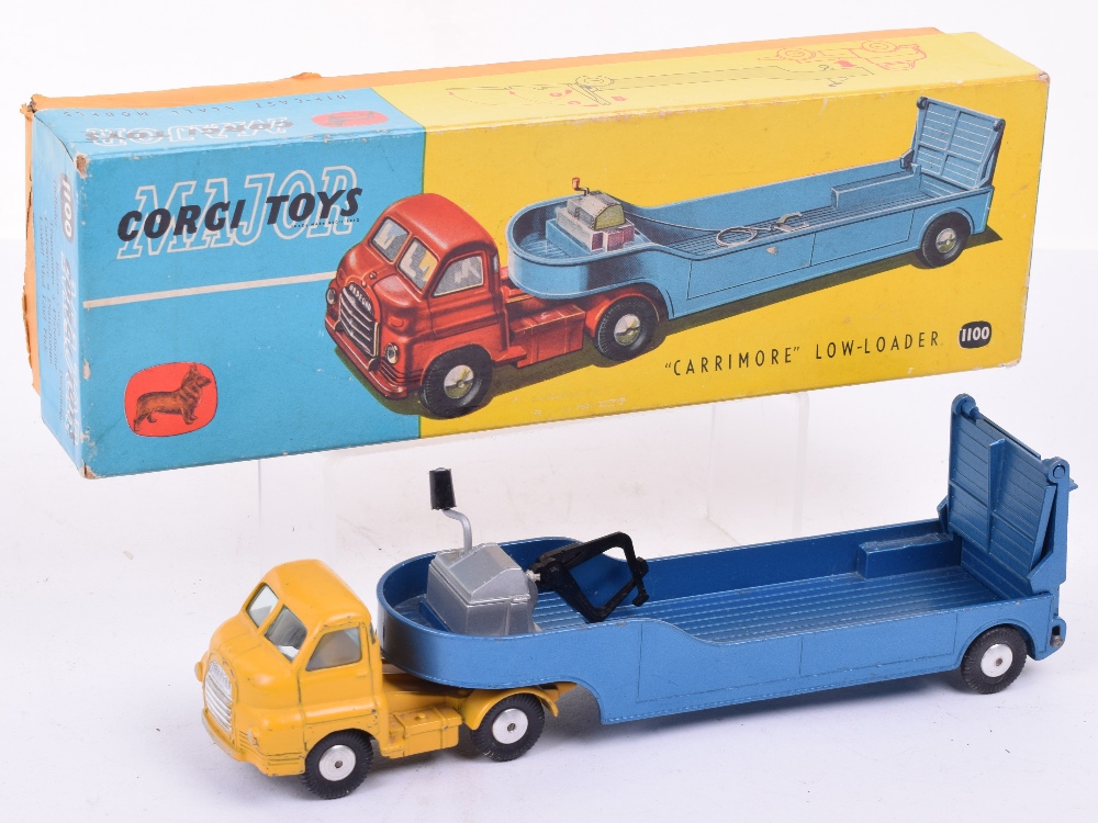 Corgi Major Toys 1100 Bedford “Carrimore” Low-Loader, yellow cab ...