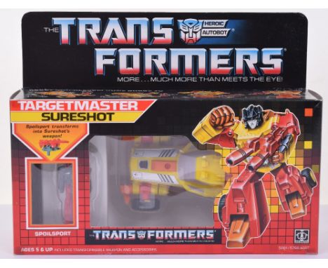 Boxed Hasbro G1 Transformers Targetmaster ‘Sureshot’  1986 issue, transforms from dune buggy to robot and back in mint boxed 