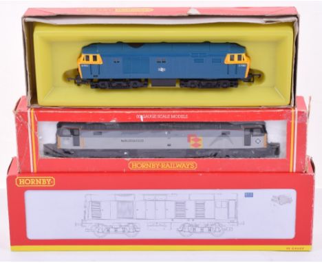 Three Hornby Railways 00 Gauge Boxed Locomotives, R.758 B.R. Hymex Diesel Hydraulic Locomotive, R.245 Br Co-Co Diesel class 4