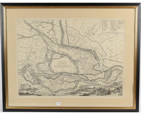 Blaeu, Johannes Plan de la Ville et des Environs de Pavie. Amsterdam: Pieter Mortier, 1704. Engraved map, uncoloured, framed 