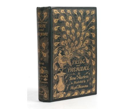 Austen, Jane; Thomson, Hugh (illus) Pride and Prejudice. George Allen, 1894. 8vo, org. decorative green cloth gilt, upper boa