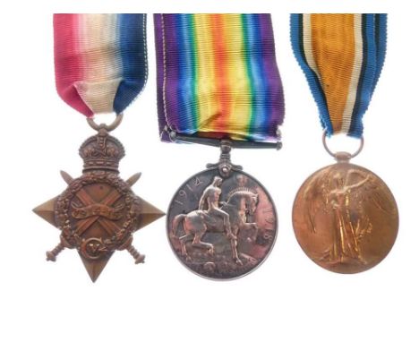 First World War medal trio awarded to 884 Sapper R.G.Everson, Royal Engineers.