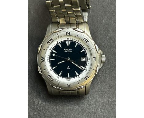 Accurist Perpetual Titanium Bracelet Watch