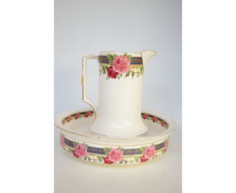 Falcon ware large jug & basin 