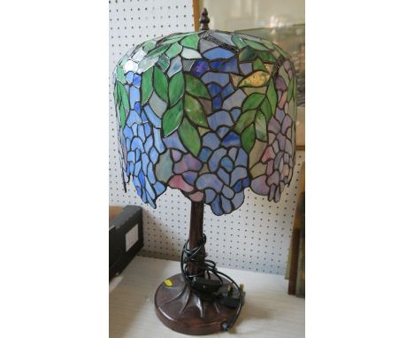 A Tiffany style table lamp, height 23ins