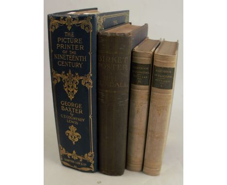 Handbook of Paintings, volumes I and II, by Sir Charles Eastlake published 1855, together with Birket Foster by H M Cundall, 