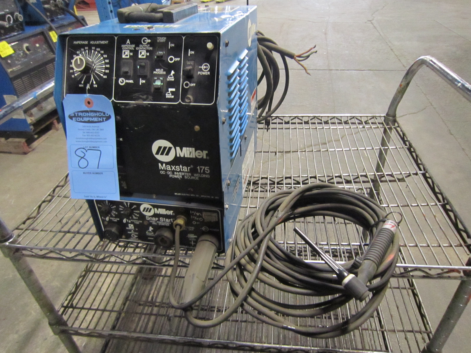Miller Maxstar 175 Inverter Tig Welder 175 amp with gun and foot pedal