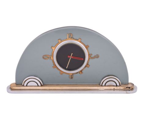 A JAEGER LECOULTREArt deco clock
A striking Art Deco table clock by the renowned Swiss watchmaker Jaeger-LeCoultre. This manu