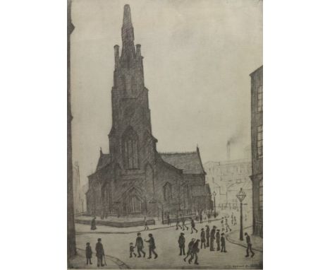 Laurence Stephen Lowry (British, 1887-1976), St Simon's Church, signed and numbered in pencil 'L. S. Lowry, 206/300' (in lowe