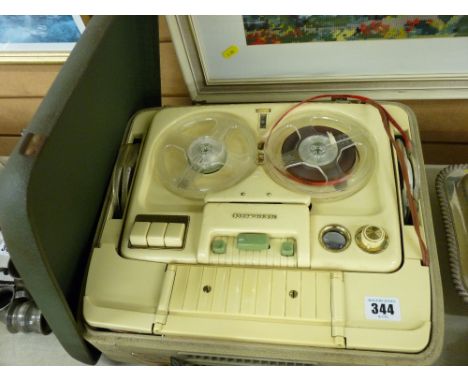 Cased Telefunken vintage reel to reel recorder