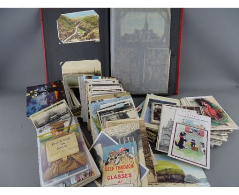 Collection of vintage postcards (three hundred and fifty plus) some street scenes, trams, novelty and cartoon etc