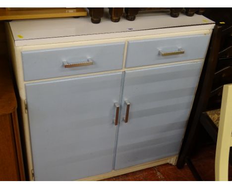 Vintage kitchen unit with two upper drawers over two base cupboards