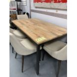 Table de diner en bois 60 x 36 "