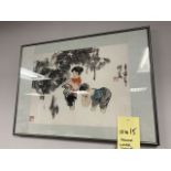 Cadre - Peinture à l'eau