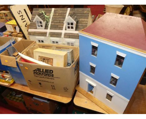 A large quantity of mixed children's toys to include dolls houses, 00 gauge railways, dolls house furniture, model boats etc