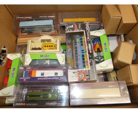 A quantity of mixed Corgi Original Omnibus, Lledo Days Gone, and similar modern issue diecast 