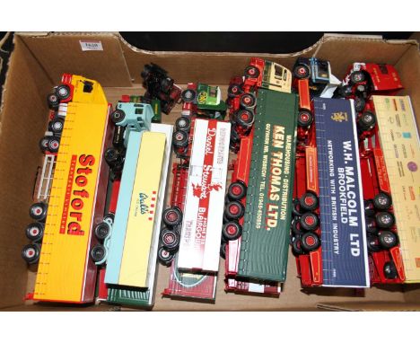 One tray containing a collection of mainly 1/50 scale road transport haulage models by Corgi 