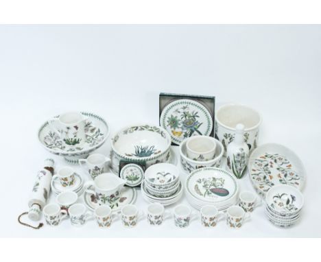 A collection of Portmerion "Botanic Garden" pattern dinnerware including large fruit bowl, centre piece, flan dish, rolling p