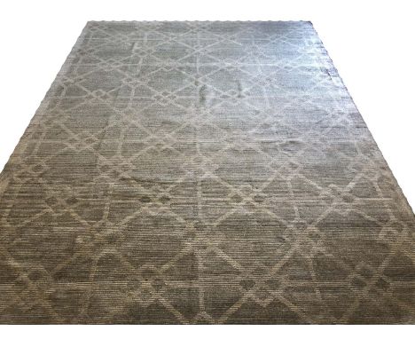 LINLEY WOOL AND SILK CARPET, 434cm x 300cm, contemporary all over design.