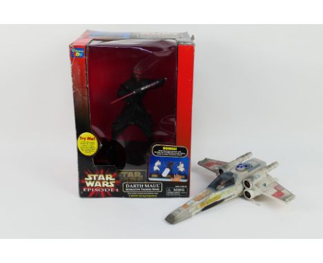 Star Wars - Episode I - Think Way - X Wing. A boxed #13709 Darth Maul Interactive Talking Bank by ThinkWay. Item appears in E