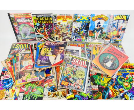 Marvel - Eclipse - DC - Comics. A selection of Fifty-five comics appearing in Excellent condition in clear sleeves, some are 