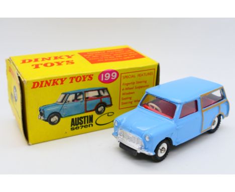 Dinky - A boxed Austin Se7en Countryman in blue # 199 The car appears in Mint condition in a Good box with light wear. (This 