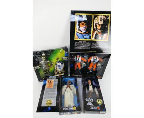Star Wars - Action Collection - Kenner. A selection of Four boxed figures (Six figures in total) appearing in Excellent condi