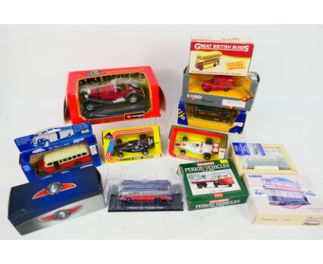 Corgi, Burago, Atlas Editions, Peco, Other - 9 x boxed die-cast model vehicles and 1 x boxed model kit. Lot includes a Corgi 