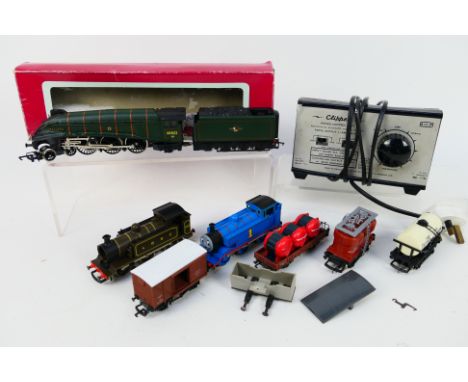 Hornby - 3 x unboxed OO gauge locomotives and rolling stock including 4-6-2 Class A4 Mallard number 60022, an 0-6-0 Thomas Th