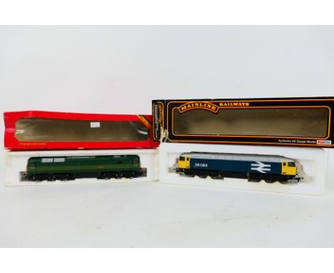 Hornby - Mainline - 2 x boxed OO gauge Diesel locomotives, a BR Class 47 number D1738 # R.075 and a Class 56 Co-Co in BR blue