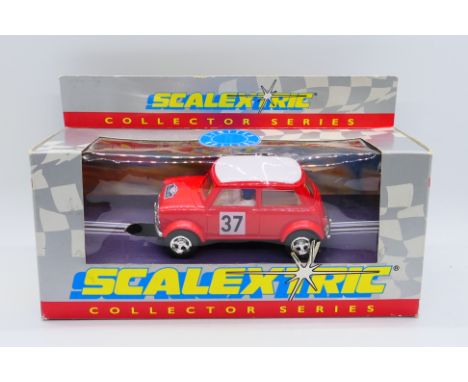 Scalextric - A limited edition Scalextric Collector Series Mini Cooper Monte Carlo # C481. This is one of only 3000 produced.