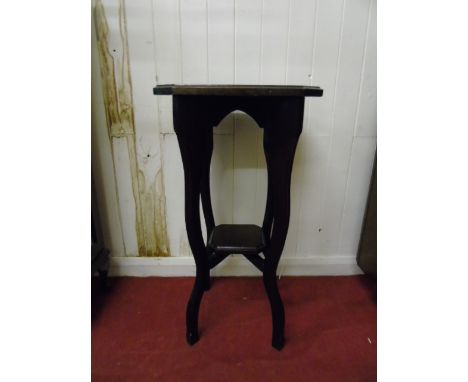 Vintage dark wood 2 tier table