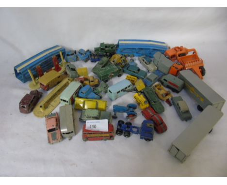 Box of various vintage die cast model vehicles
