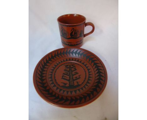 Royal Worcester Scottie Wilson cup and saucer