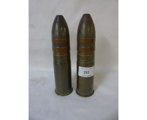 2 Vintage deactivated large calibre bullets