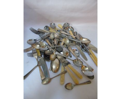 Assorted vintage flat ware